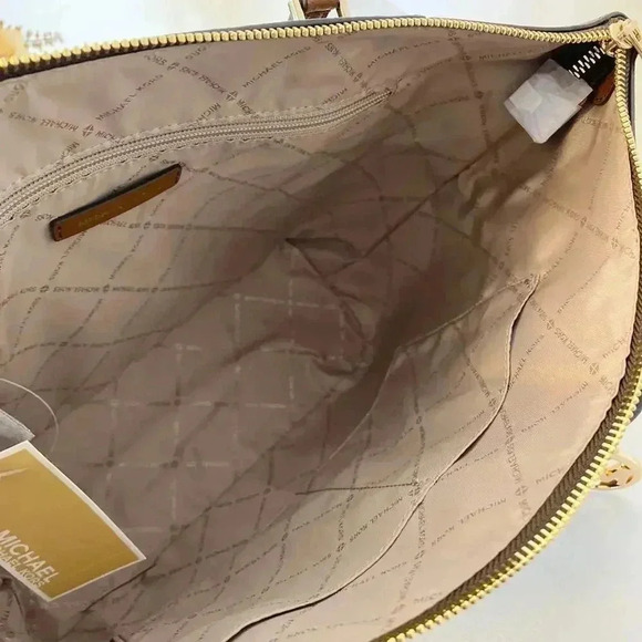 Michael Kors Charlotte Top Zip Tote shoulder bag & wallet brown signature - Picture 7 of 10